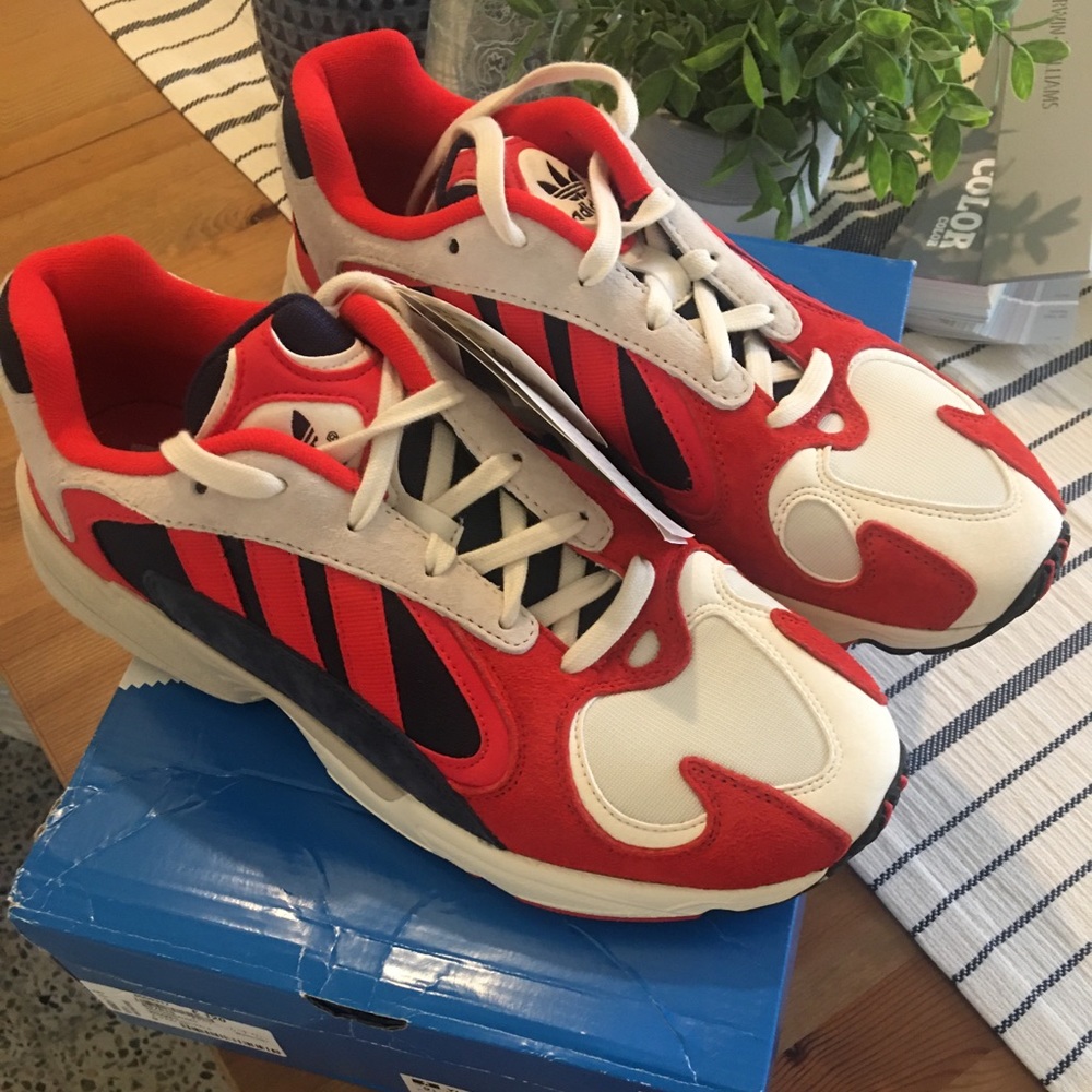 Adidas Yung-1 Red, white and navy
